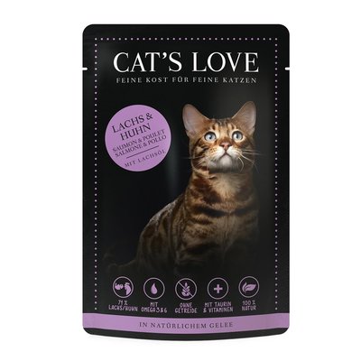 Image of Cat's Love Lachs & Huhn Pur