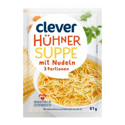 Image of Clever Hühnersuppe mit Nudeln
